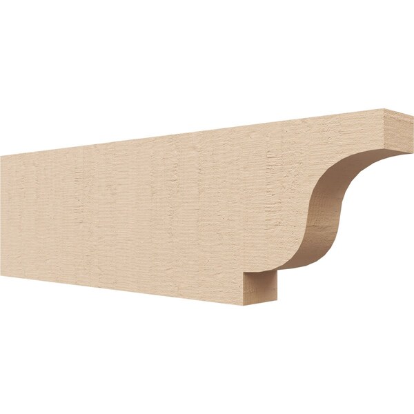 Ekena Millwork 2in. W x 6in. H x 20in. L Newport Woodgrain TimberThane Rafter Tail, Primed Tan RFTUR02X06X20NEWRCPR - main